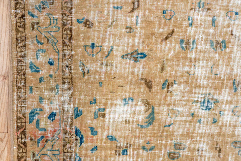 Vintage Tabriz Runner Rug (3' x 13')